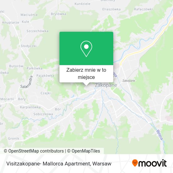 Mapa Visitzakopane- Mallorca Apartment