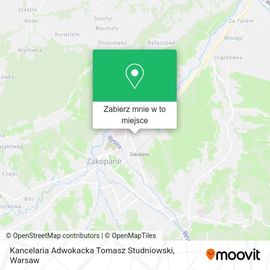 Mapa Kancelaria Adwokacka Tomasz Studniowski