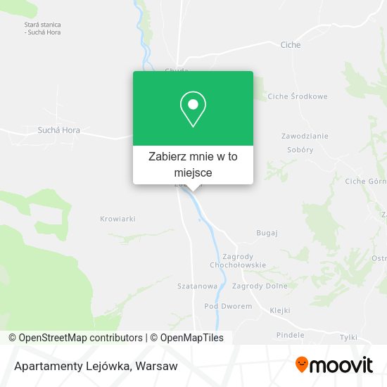 Mapa Apartamenty Lejówka