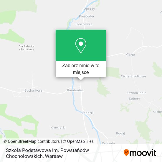 Mapa Szkoła Podstawowa im. Powstańców Chochołowskich