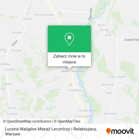 Mapa Lucyna Waligóra Masaż Leczniczy i Relaksujacy