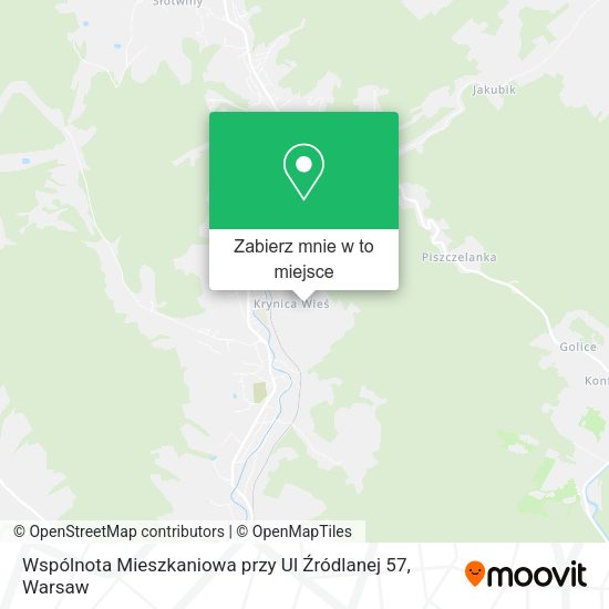 Mapa Wspólnota Mieszkaniowa przy Ul Źródlanej 57