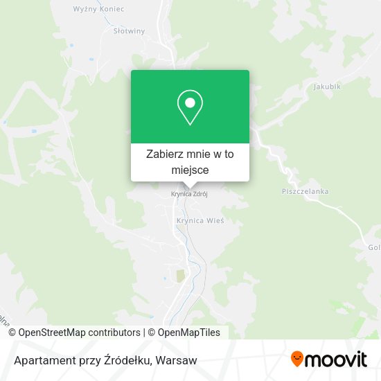 Mapa Apartament przy Źródełku