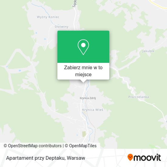 Mapa Apartament przy Deptaku