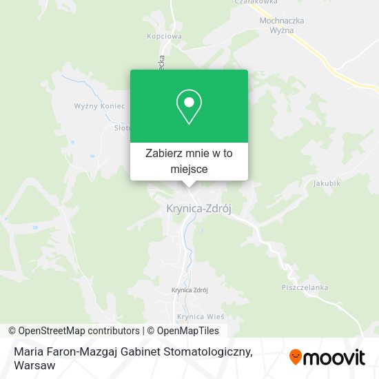 Mapa Maria Faron-Mazgaj Gabinet Stomatologiczny