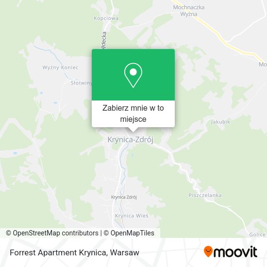 Mapa Forrest Apartment Krynica