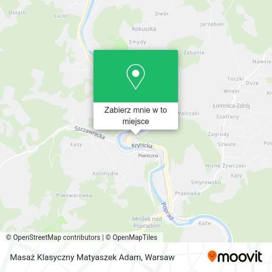 Mapa Masaż Klasyczny Matyaszek Adam