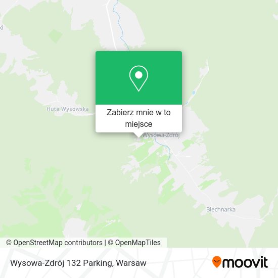 Mapa Wysowa-Zdrój 132 Parking