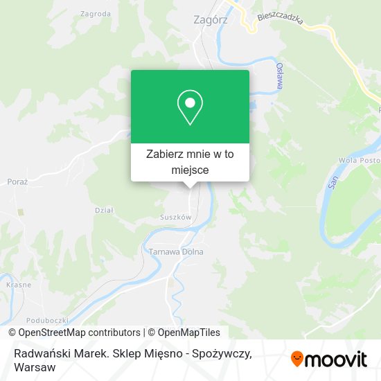 Mapa Radwański Marek. Sklep Mięsno - Spożywczy