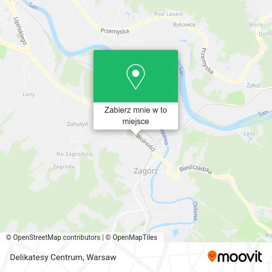 Mapa Delikatesy Centrum
