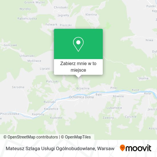 Mapa Mateusz Szlaga Usługi Ogólnobudowlane