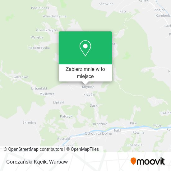 Mapa Gorczański Kącik