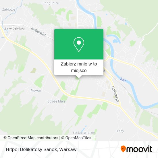 Mapa Hitpol Delikatesy Sanok