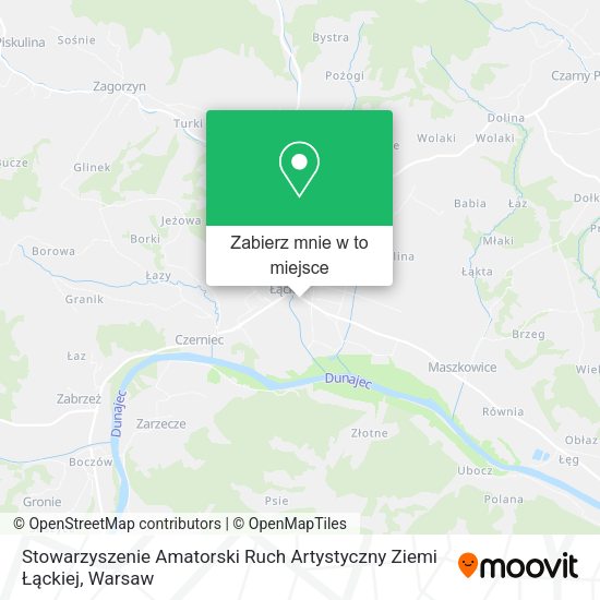 Mapa Stowarzyszenie Amatorski Ruch Artystyczny Ziemi Łąckiej