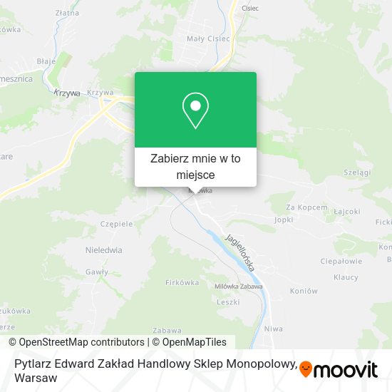 Mapa Pytlarz Edward Zakład Handlowy Sklep Monopolowy