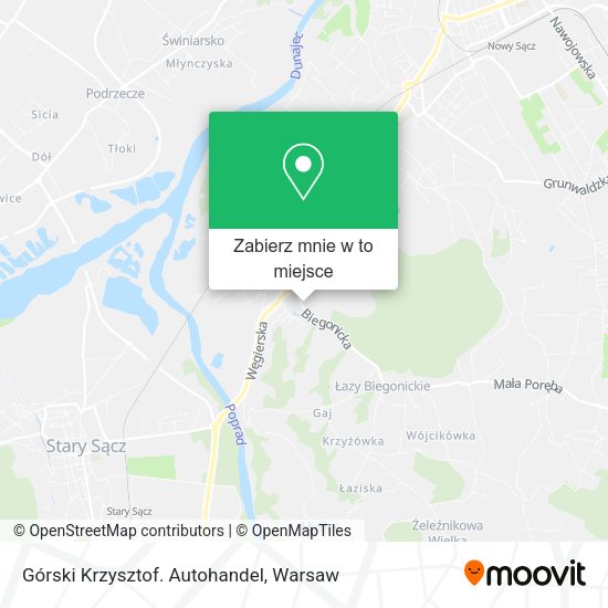 Mapa Górski Krzysztof. Autohandel