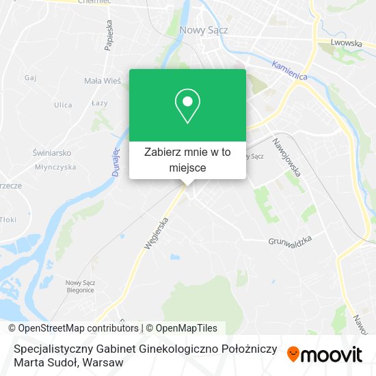 Mapa Specjalistyczny Gabinet Ginekologiczno Położniczy Marta Sudoł