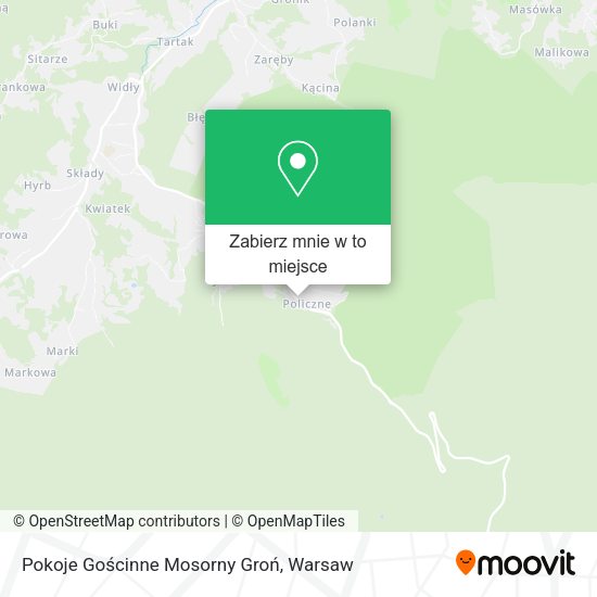 Mapa Pokoje Gościnne Mosorny Groń