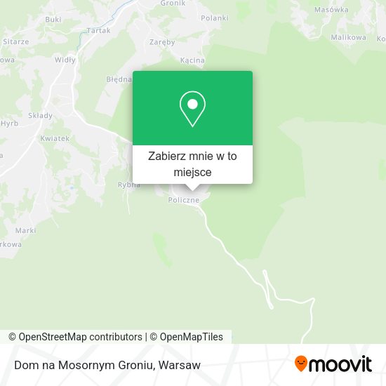 Mapa Dom na Mosornym Groniu