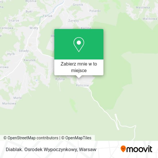 Mapa Diablak. Osrodek Wypoczynkowy