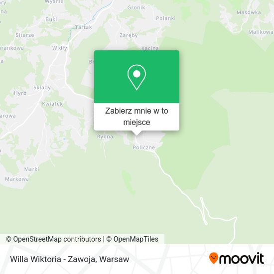 Mapa Willa Wiktoria - Zawoja