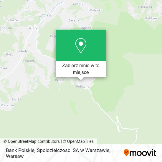 Mapa Bank Polskiej Spoldzielczosci SA w Warszawie