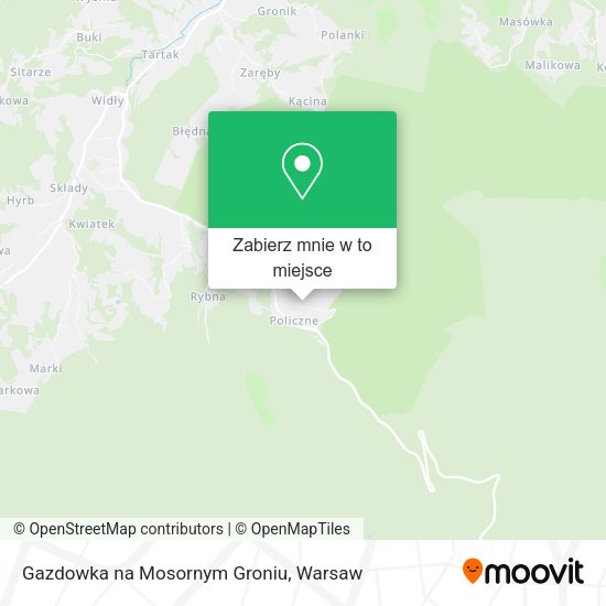 Mapa Gazdowka na Mosornym Groniu