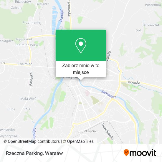 Mapa Rzeczna Parking