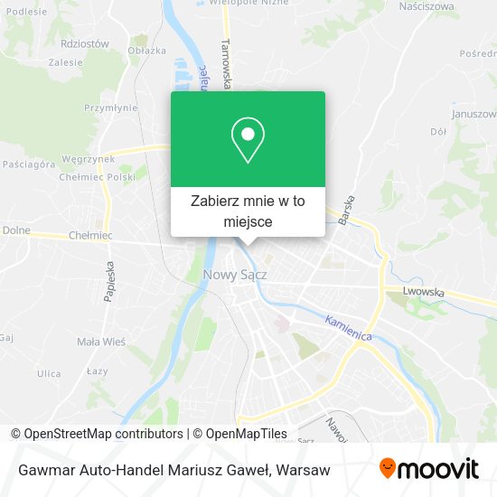 Mapa Gawmar Auto-Handel Mariusz Gaweł