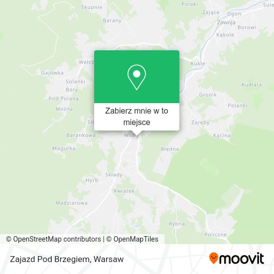 Mapa Zajazd Pod Brzegiem