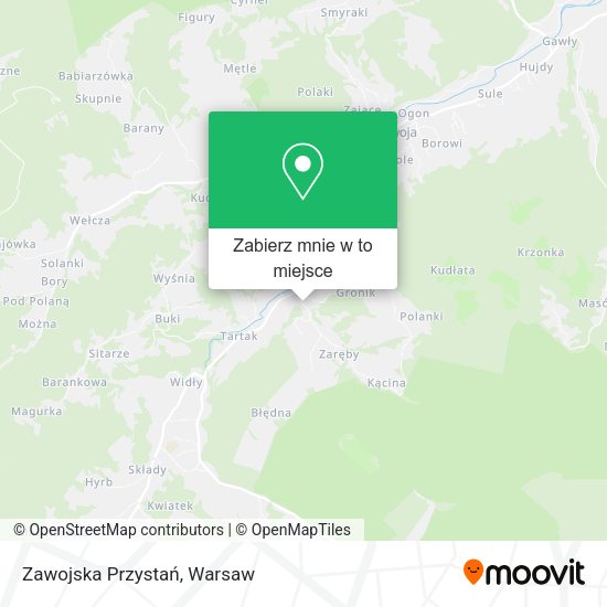 Mapa Zawojska Przystań