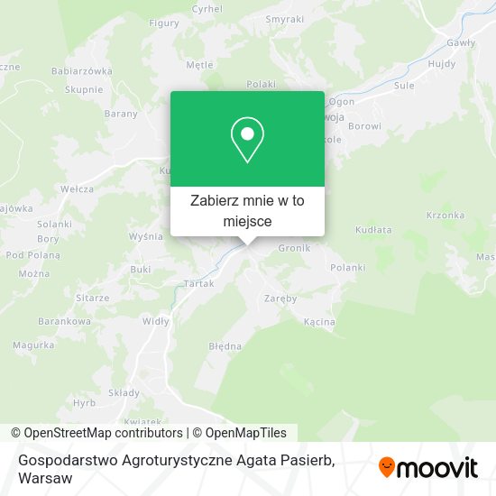 Mapa Gospodarstwo Agroturystyczne Agata Pasierb