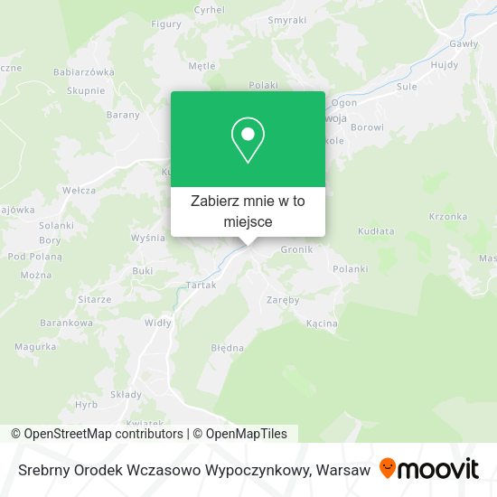 Mapa Srebrny Orodek Wczasowo Wypoczynkowy