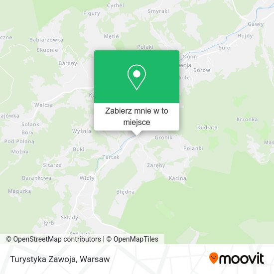 Mapa Turystyka Zawoja