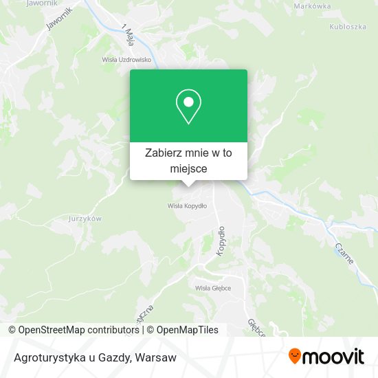 Mapa Agroturystyka u Gazdy