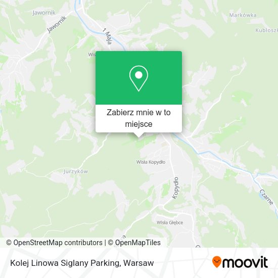 Mapa Kolej Linowa Siglany Parking