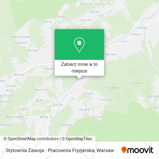 Mapa Stylownia Zawoja - Pracownia Fryzjerska