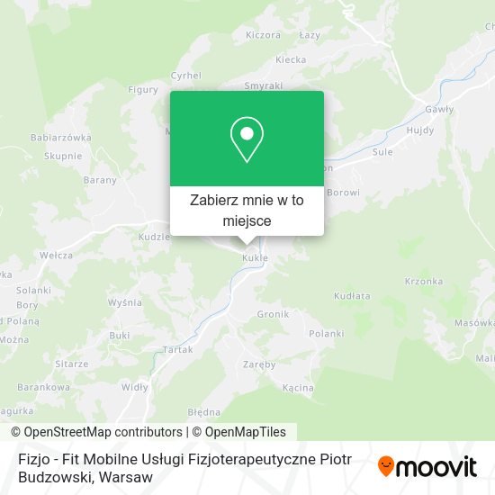 Mapa Fizjo - Fit Mobilne Usługi Fizjoterapeutyczne Piotr Budzowski