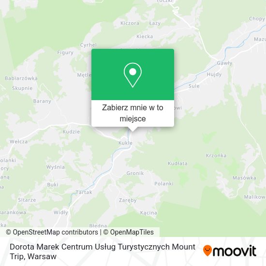 Mapa Dorota Marek Centrum Usług Turystycznych Mount Trip