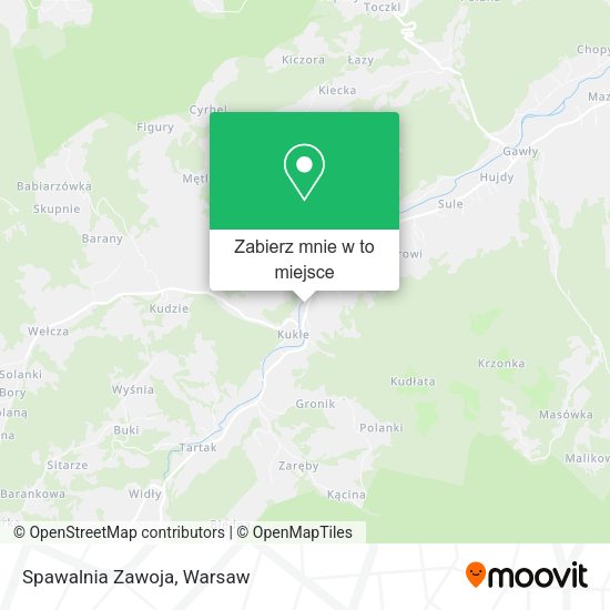 Mapa Spawalnia Zawoja