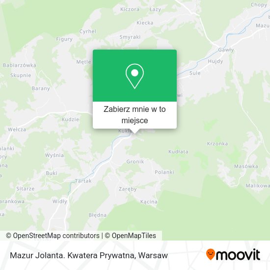 Mapa Mazur Jolanta. Kwatera Prywatna