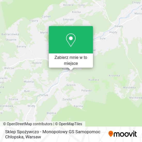 Mapa Sklep Spożywczo - Monopolowy GS Samopomoc Chłopska