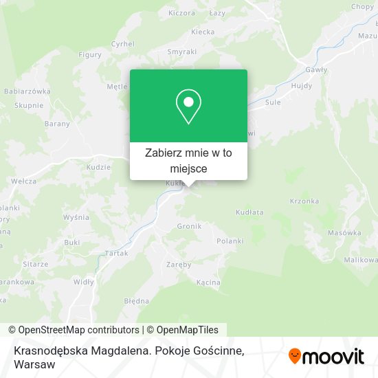 Mapa Krasnodębska Magdalena. Pokoje Gościnne