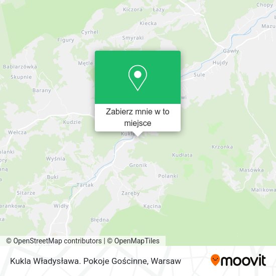 Mapa Kukla Władysława. Pokoje Gościnne