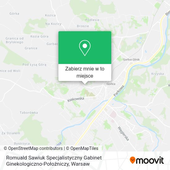 Mapa Romuald Sawiuk Specjalistyczny Gabinet Ginekologiczno-Położniczy