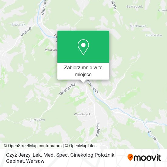 Mapa Czyż Jerzy, Lek. Med. Spec. Ginekolog Położnik. Gabinet