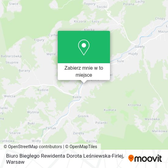 Mapa Biuro Biegłego Rewidenta Dorota Leśniewska-Firlej