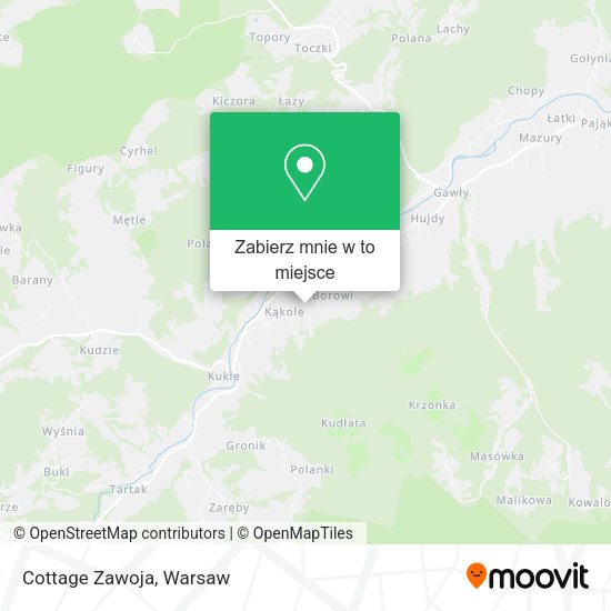 Mapa Cottage Zawoja