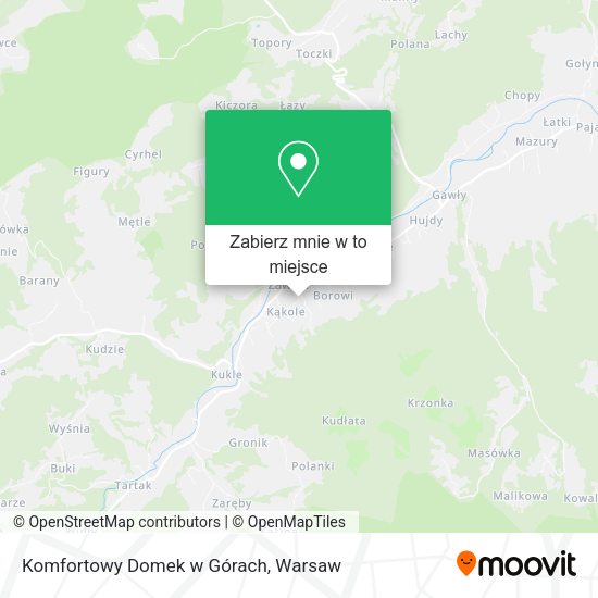 Mapa Komfortowy Domek w Górach