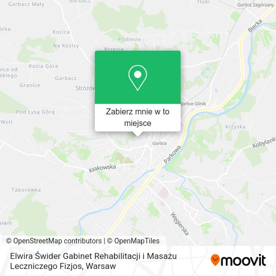 Mapa Elwira Świder Gabinet Rehabilitacji i Masażu Leczniczego Fizjos